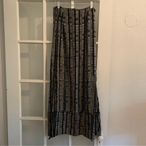 Ethnic boho artisanal maxi skirt - size 6